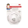 Scotch 3M N95 Sanding and Fiberglass Cup Disposable Respirator 8200 White 3 pk 8200H3-DC